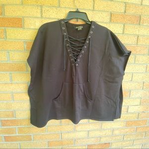 Madden Poncho Tunic| One Size | Black